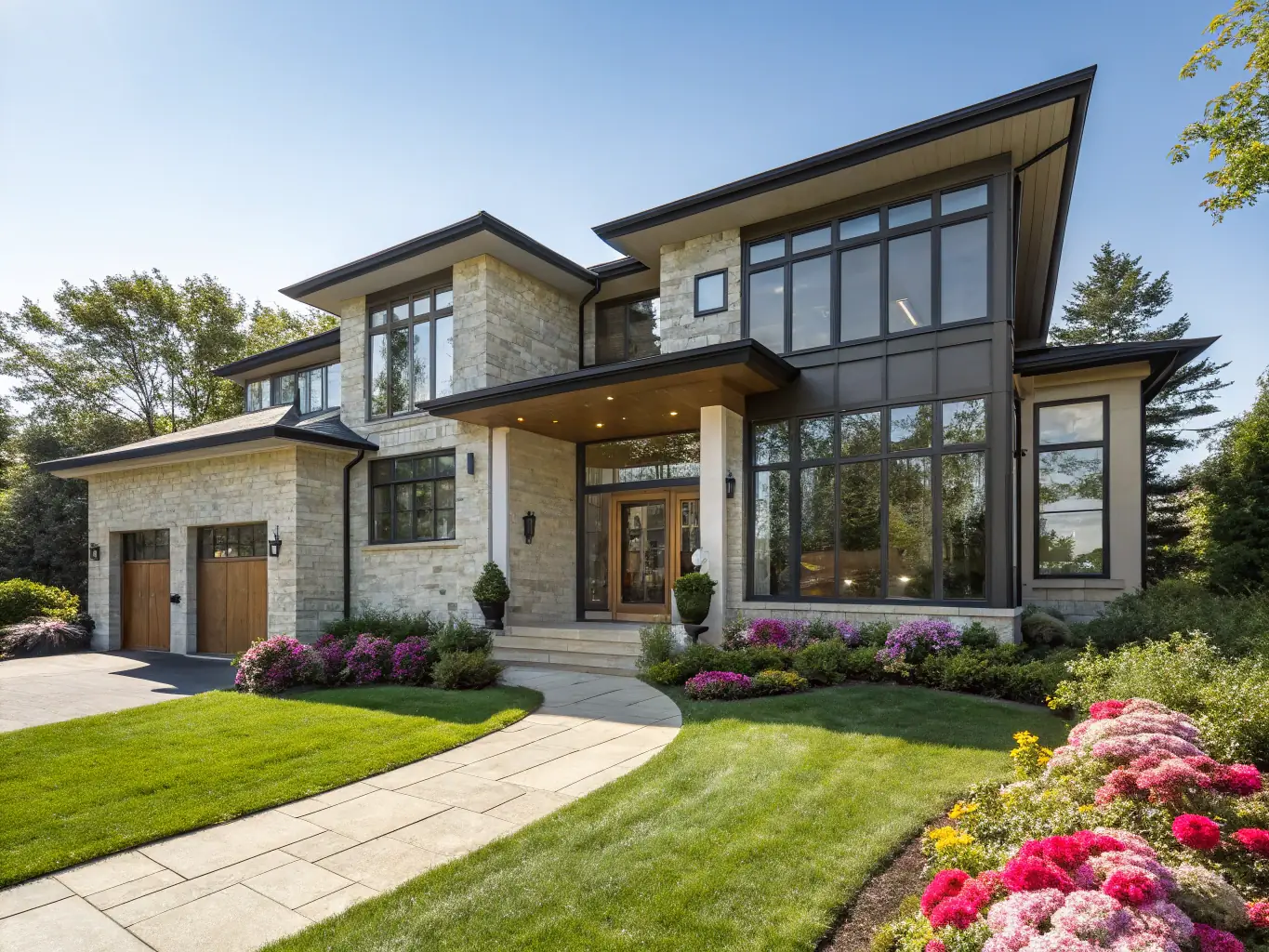 A newly built home in a small-town Texas community, highlighting its modern features and pristine condition.